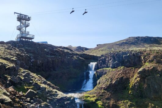 Zip line South Iceland