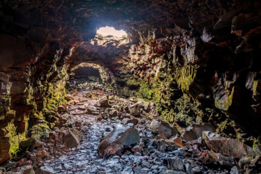 The Lava Tunnel - tourist attraction south Iceland