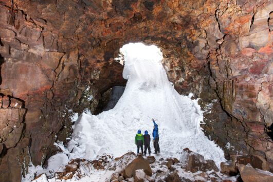 The Lava Tunnel - tourist attraction south Iceland
